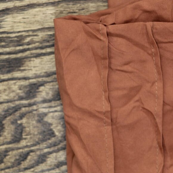 NEW 510 Design Soft Wash Pleated 3-Piece Duvet Cover Set Clay Orange Queen - Picture 6 of 7